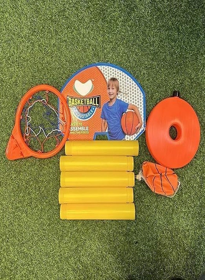 Kabello Basketball Set for Kids with Adjustable Stand, Basketball Board Ring, Net Indoor and Outdoor Games Playing at Home - Image 4